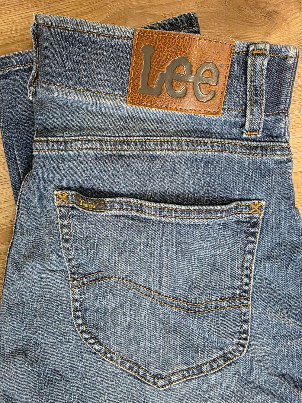 Lee Xtreme Motion Straight Taper Jeans Men's 32x32 Stretch Blue Denim